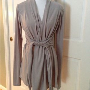 Wrap around cotton tunic top